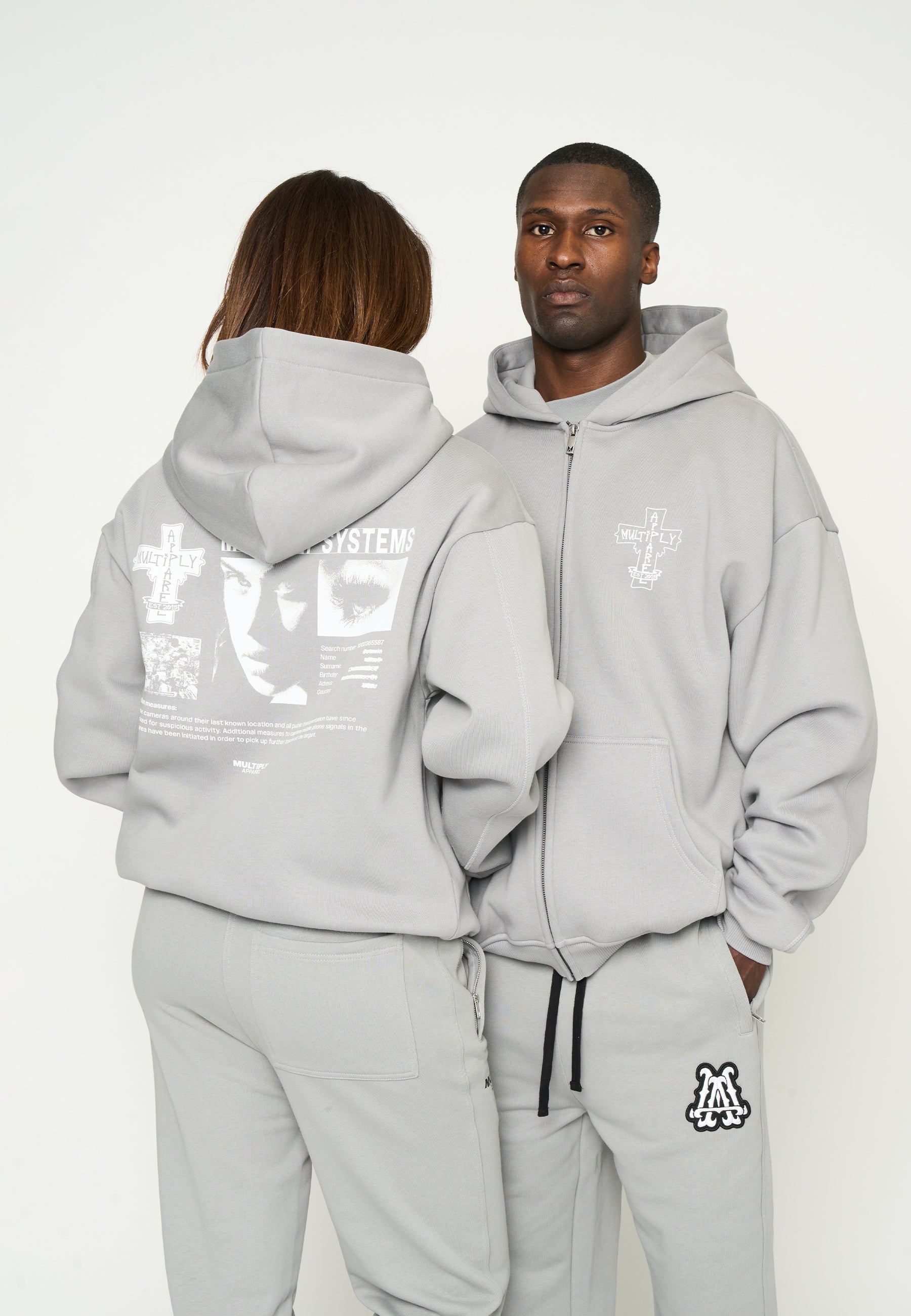 Oversize Zip Hoodie SYSTEMS Ultimate Grey