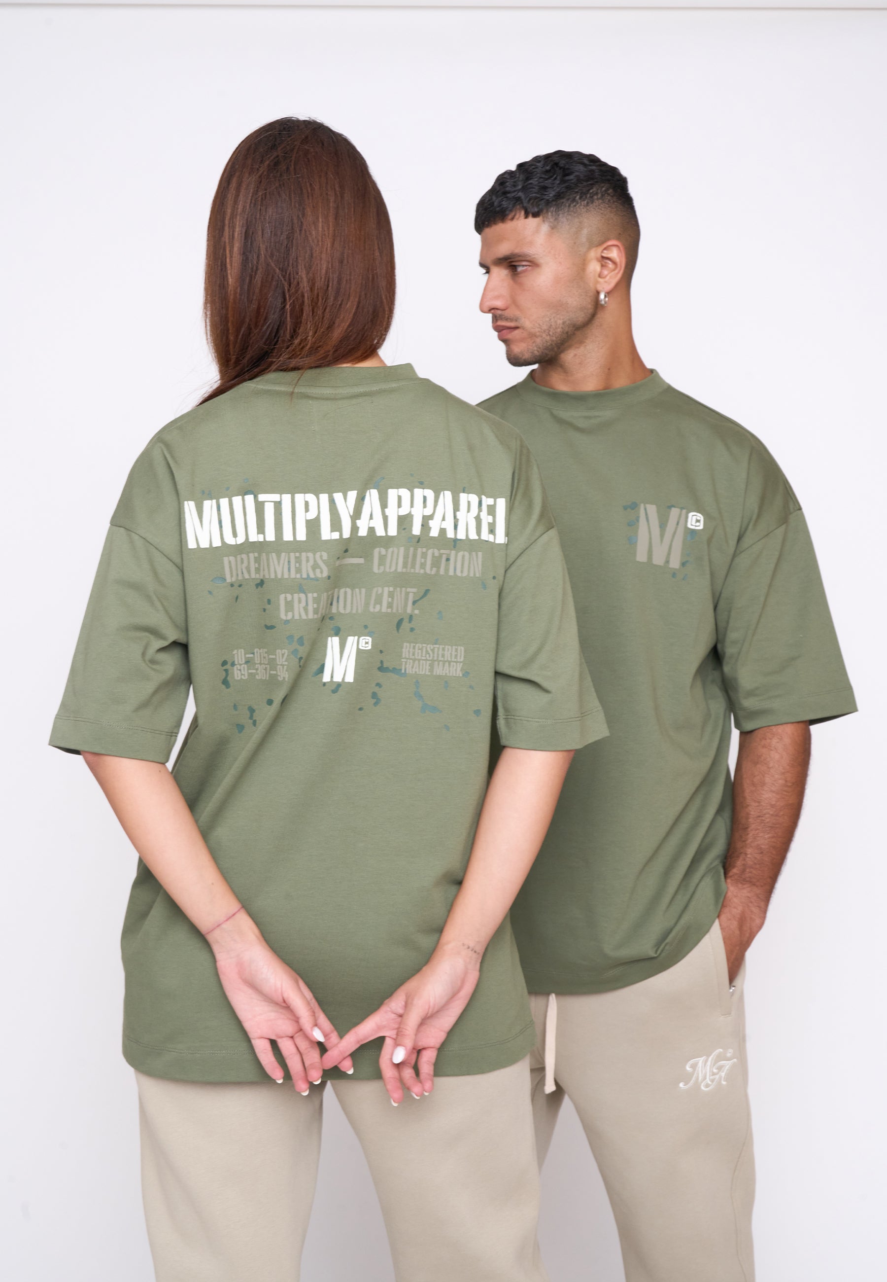 Multiply Spparel Oversize T-Shirt DRILL Four Leaf Clover