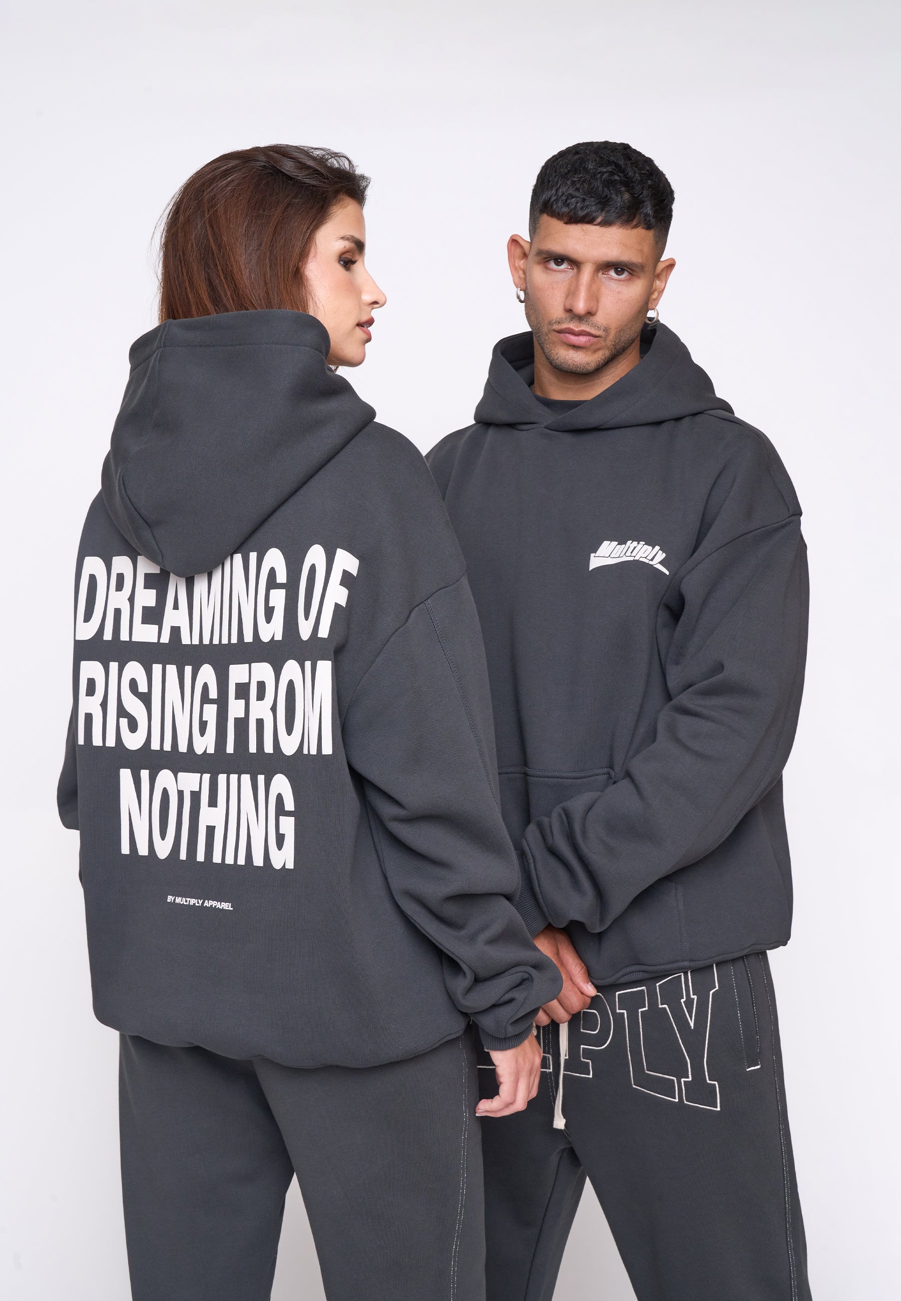 Multiply Spparel Oversize Hoodie RISING Black Soda