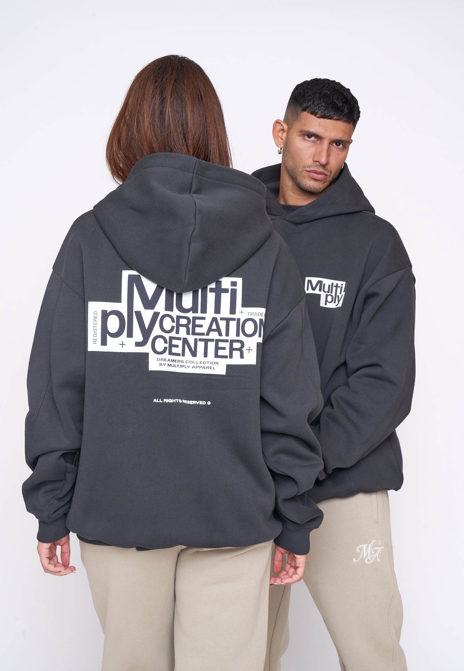 Multiply Spparel Oversize Hoodie BILLBOARD Black Soda