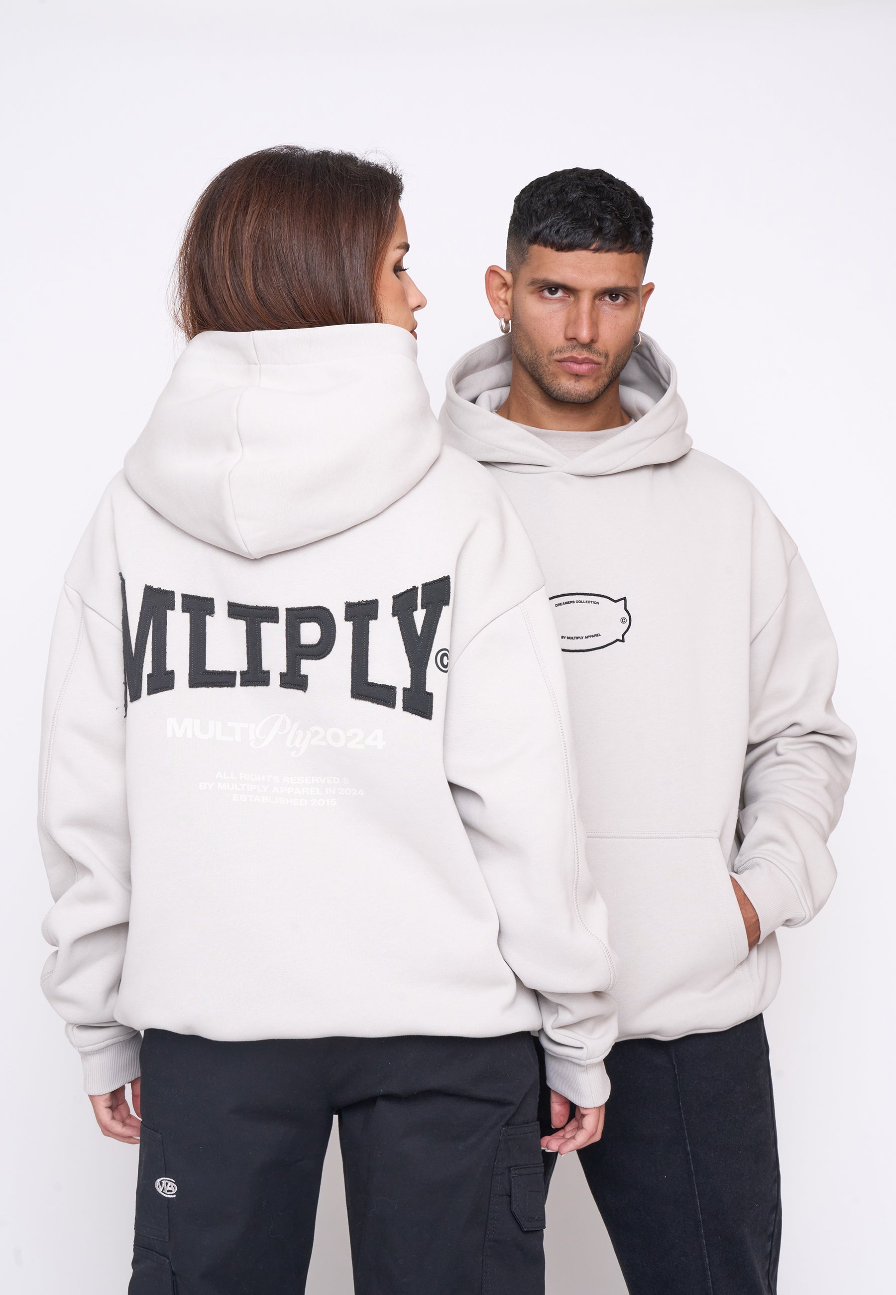 Multiply Spparel Oversize Hoodie FACULTY Dove