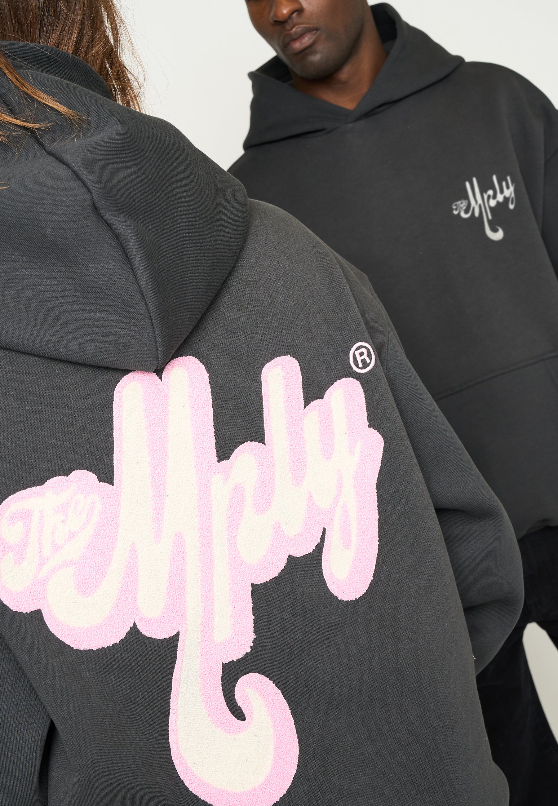 Oversize Hoodie THE MPLY Black Soda Washed