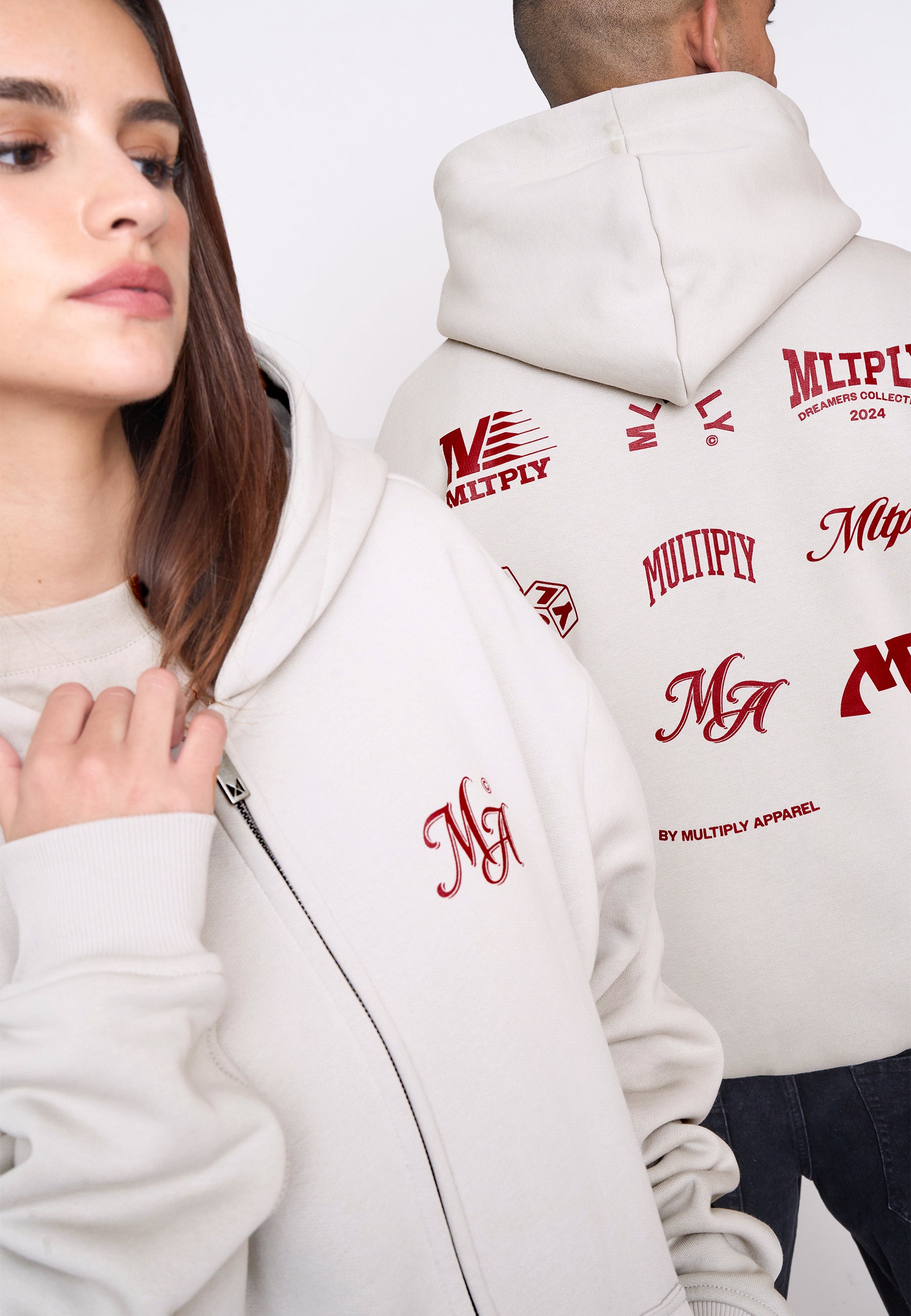 Oversize Zip Hoodie COMPETITION Dove