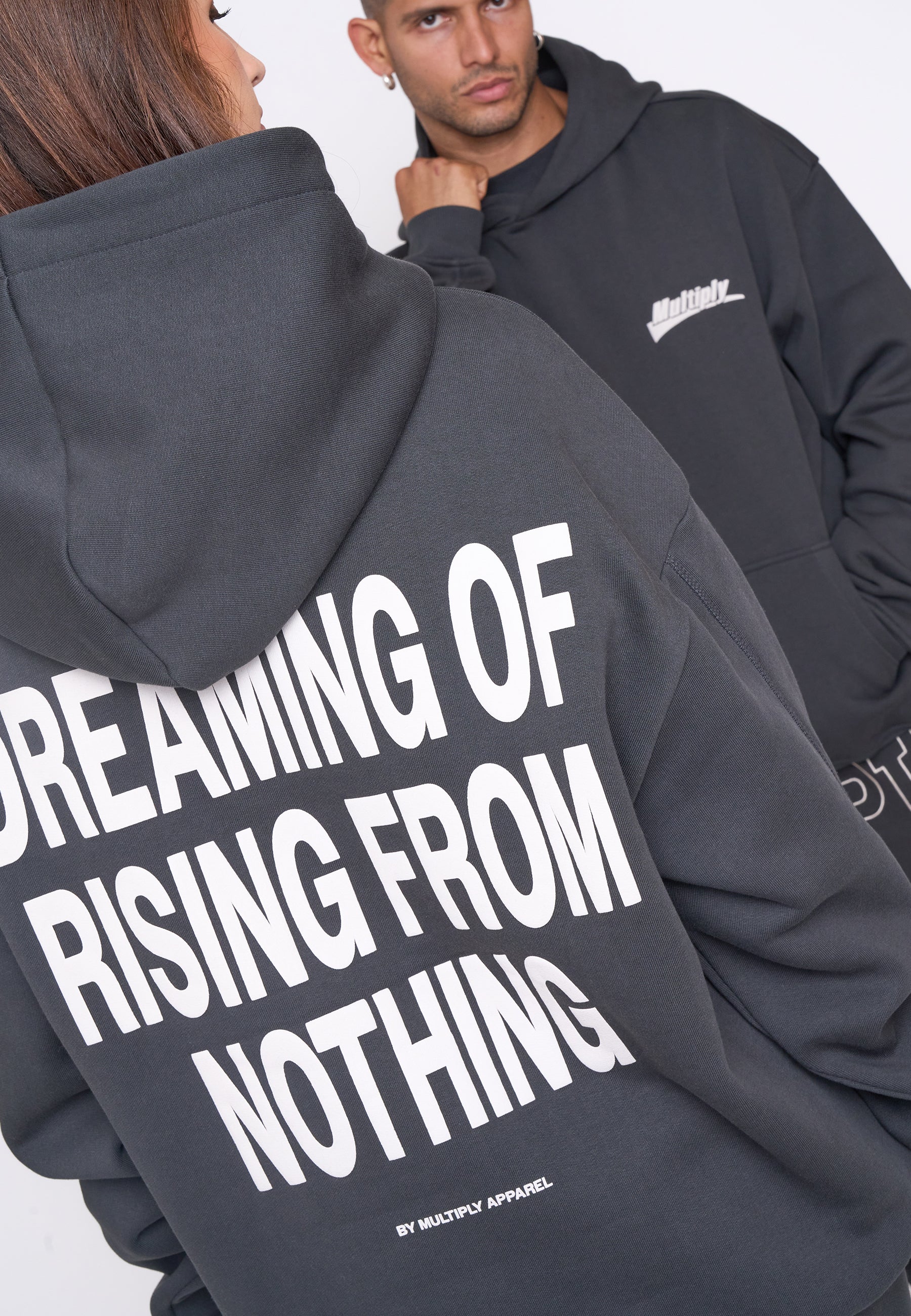 Oversize Hoodie RISING Black Soda