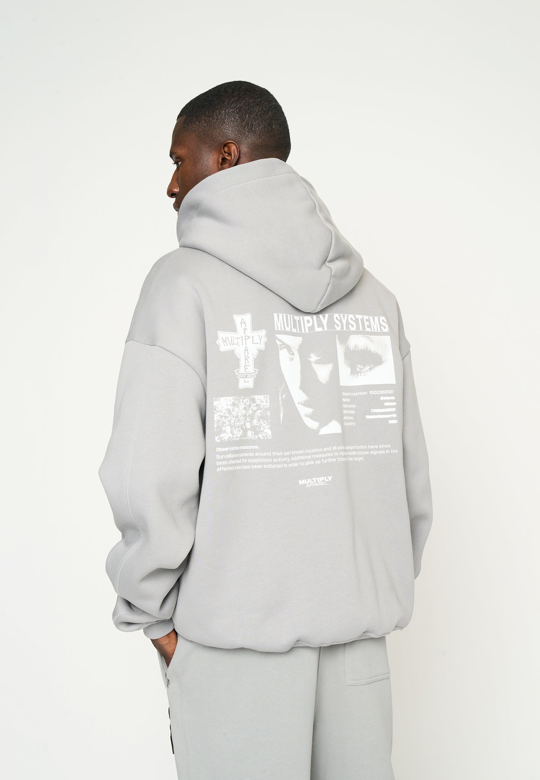 Oversize Zip Hoodie SYSTEMS Ultimate Grey