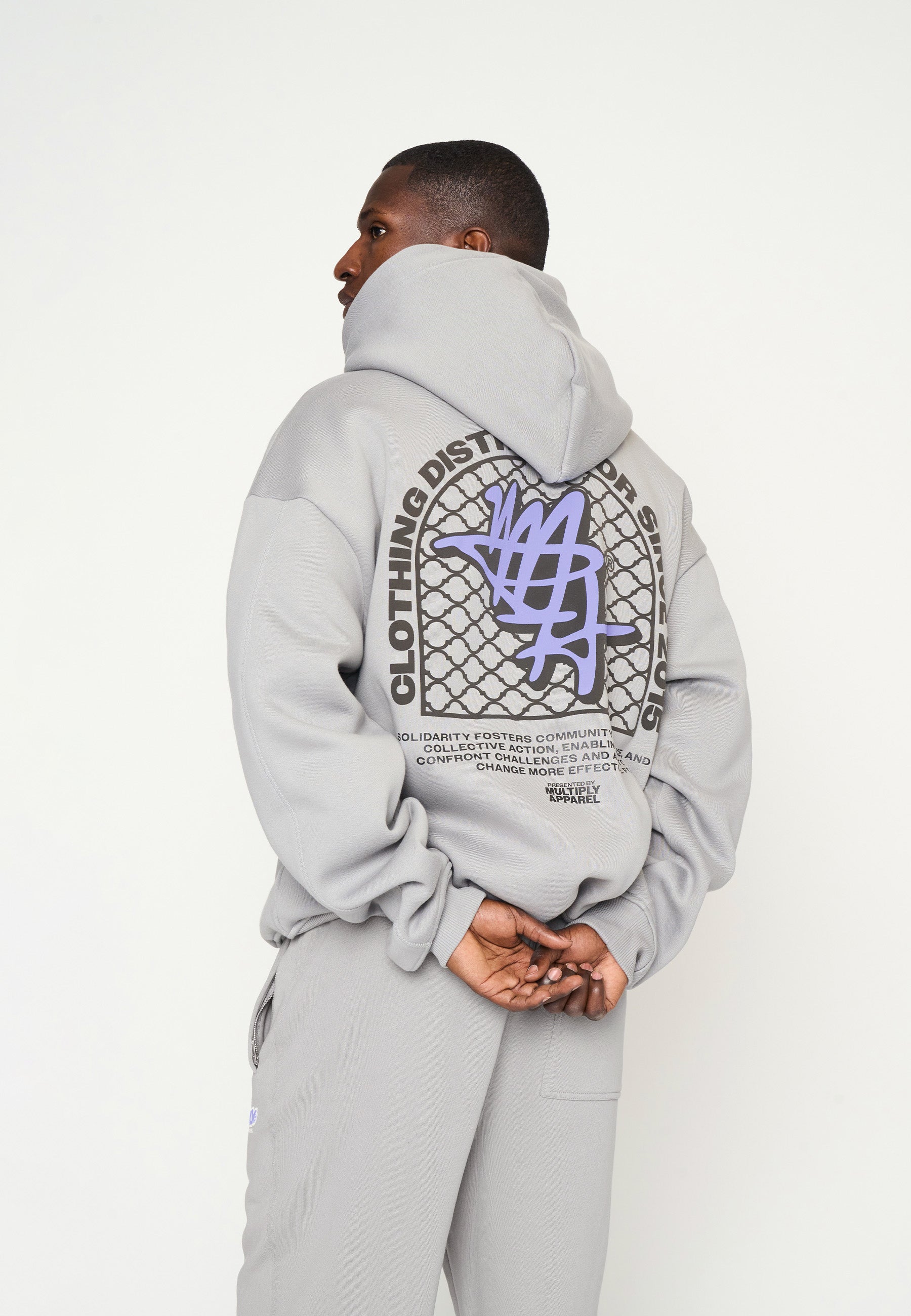 Oversize Zip Hoodie COHESION Ultimate Grey