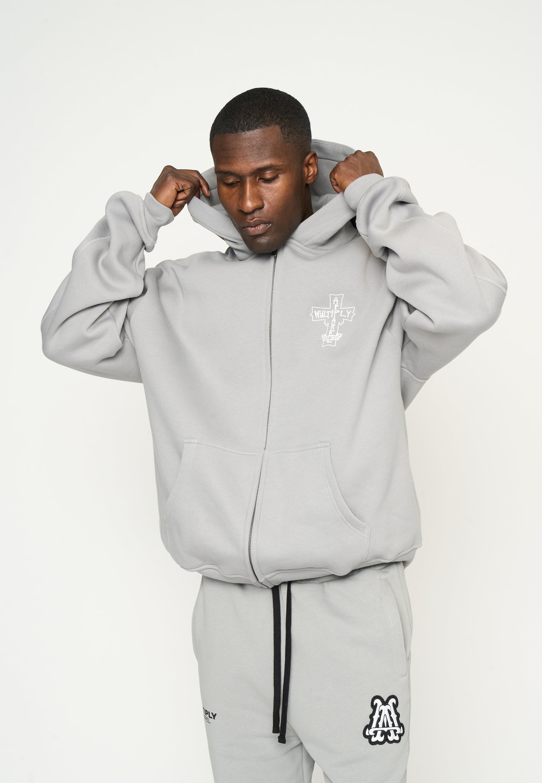 Oversize Zip Hoodie SYSTEMS Ultimate Grey