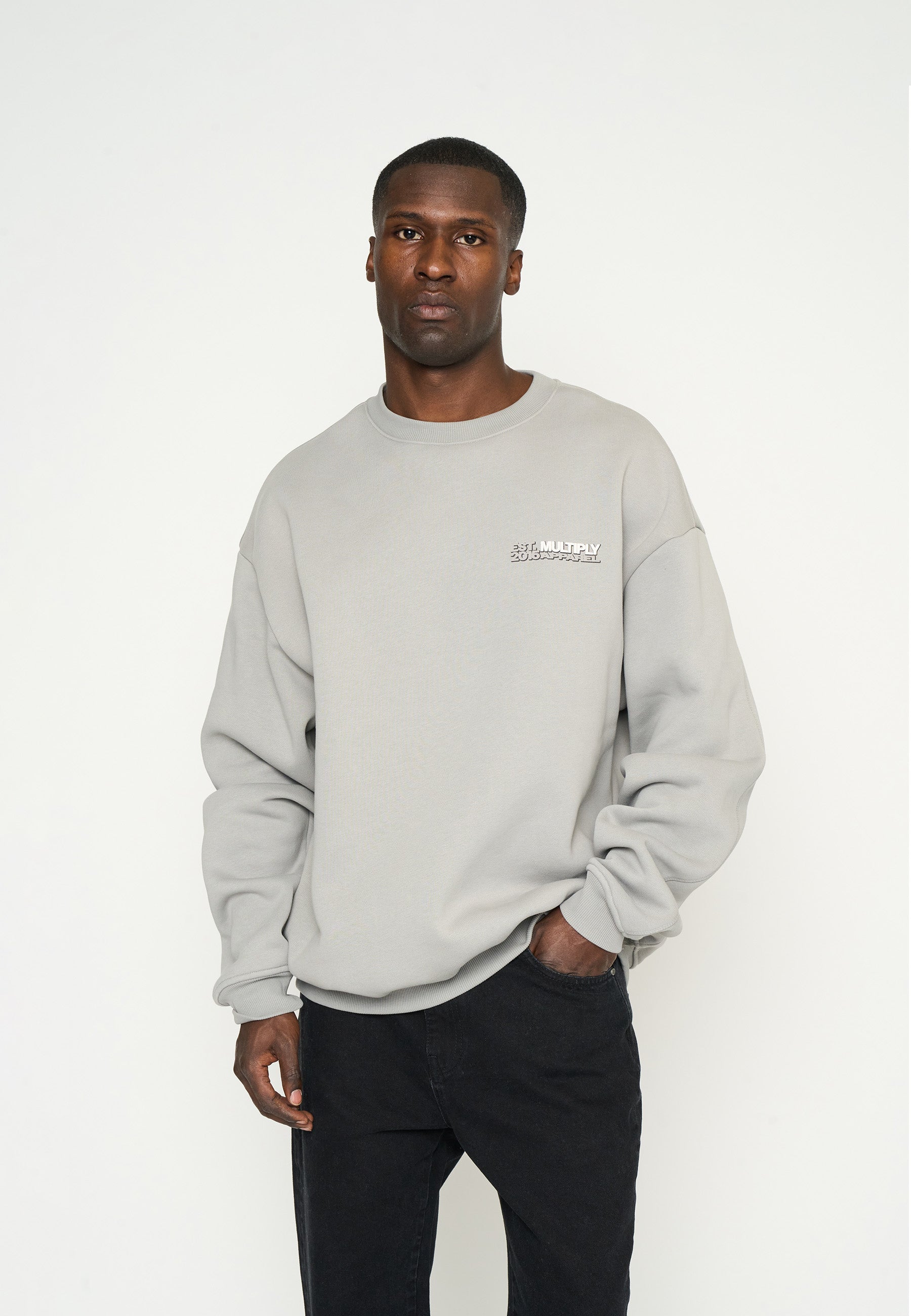 Oversize Sweatshirt COMPASSION Ultimate Grey