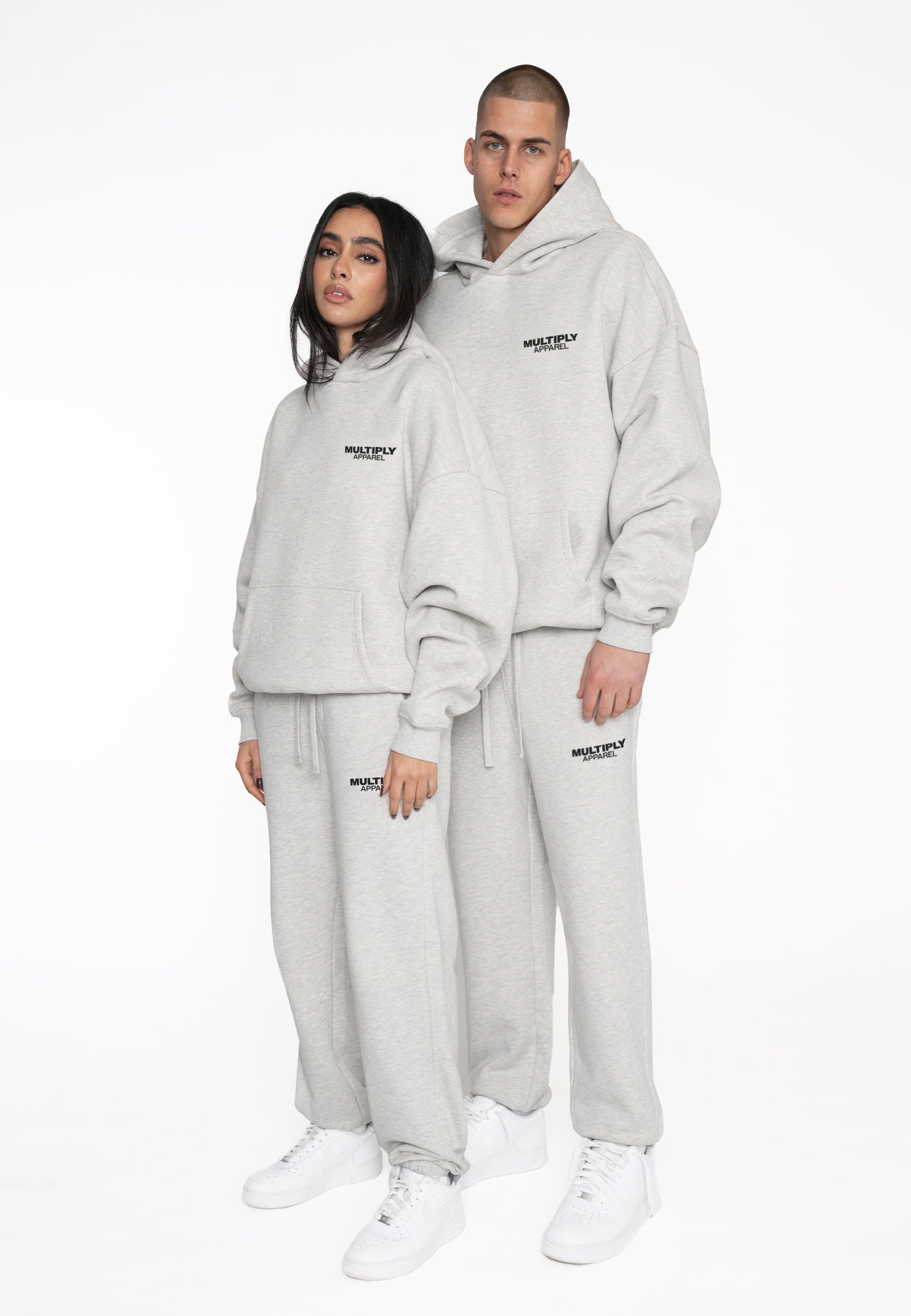 Oversize Hoodie BUFF Grey Melange