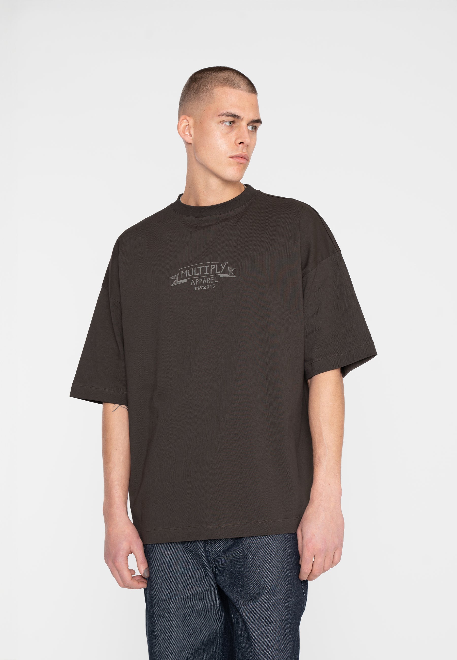 Oversize T-Shirt ALL YOU NEED Turkish Coffee