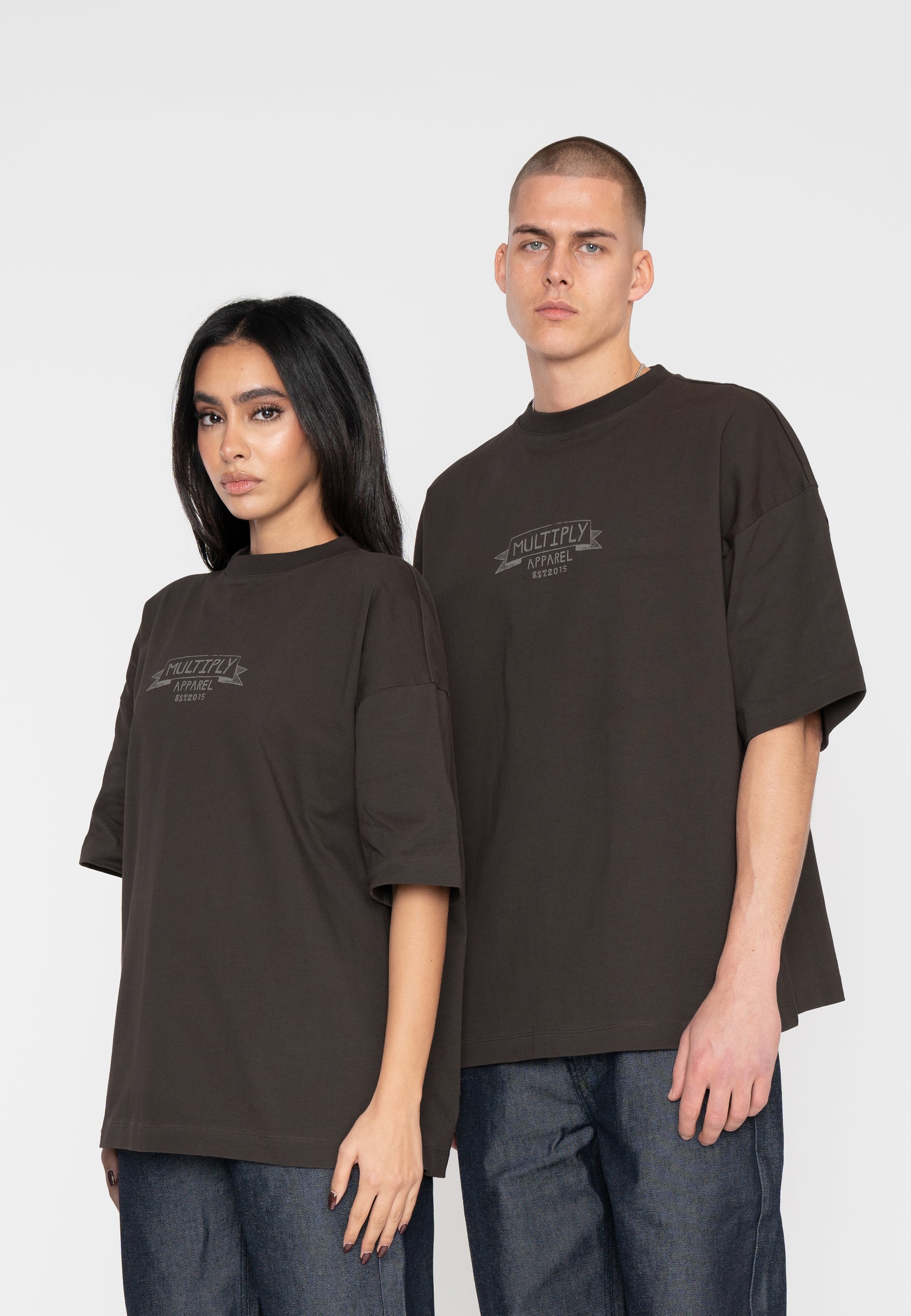 Oversize T-Shirt ALL YOU NEED Turkish Coffee