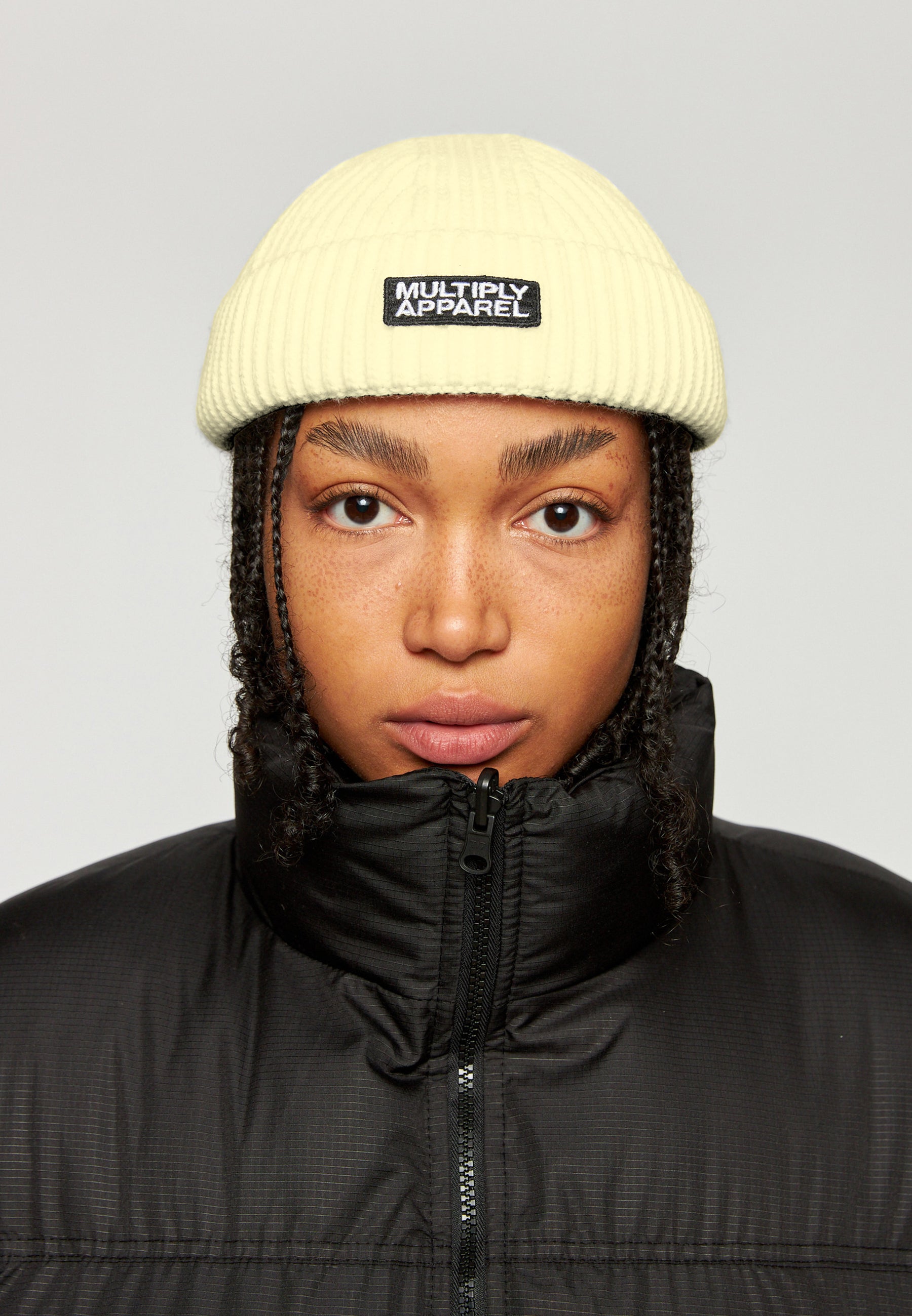 Beanie Multiply Apparel Cloud Dancer