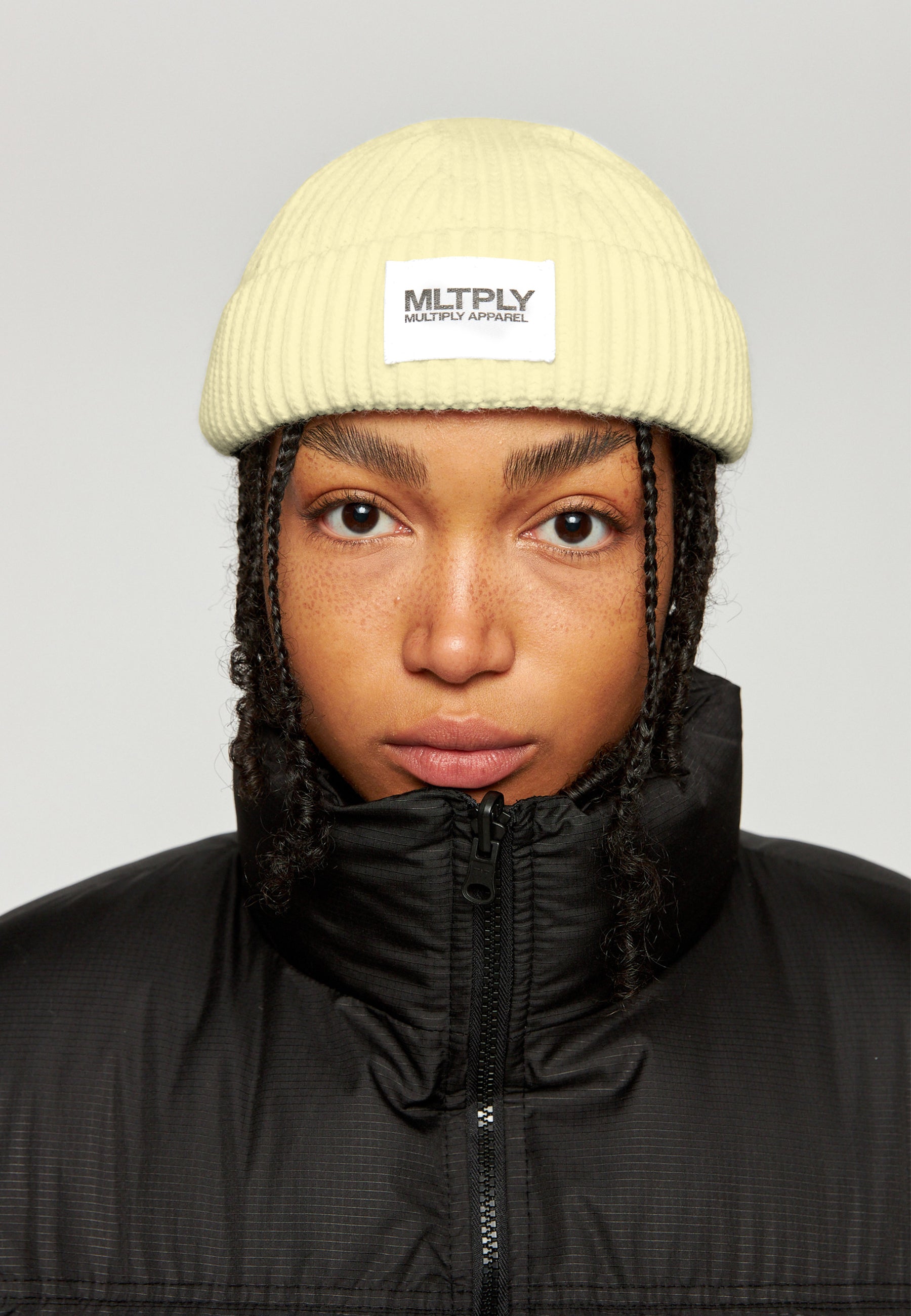 MLTPLY Cloud Dancer beanie