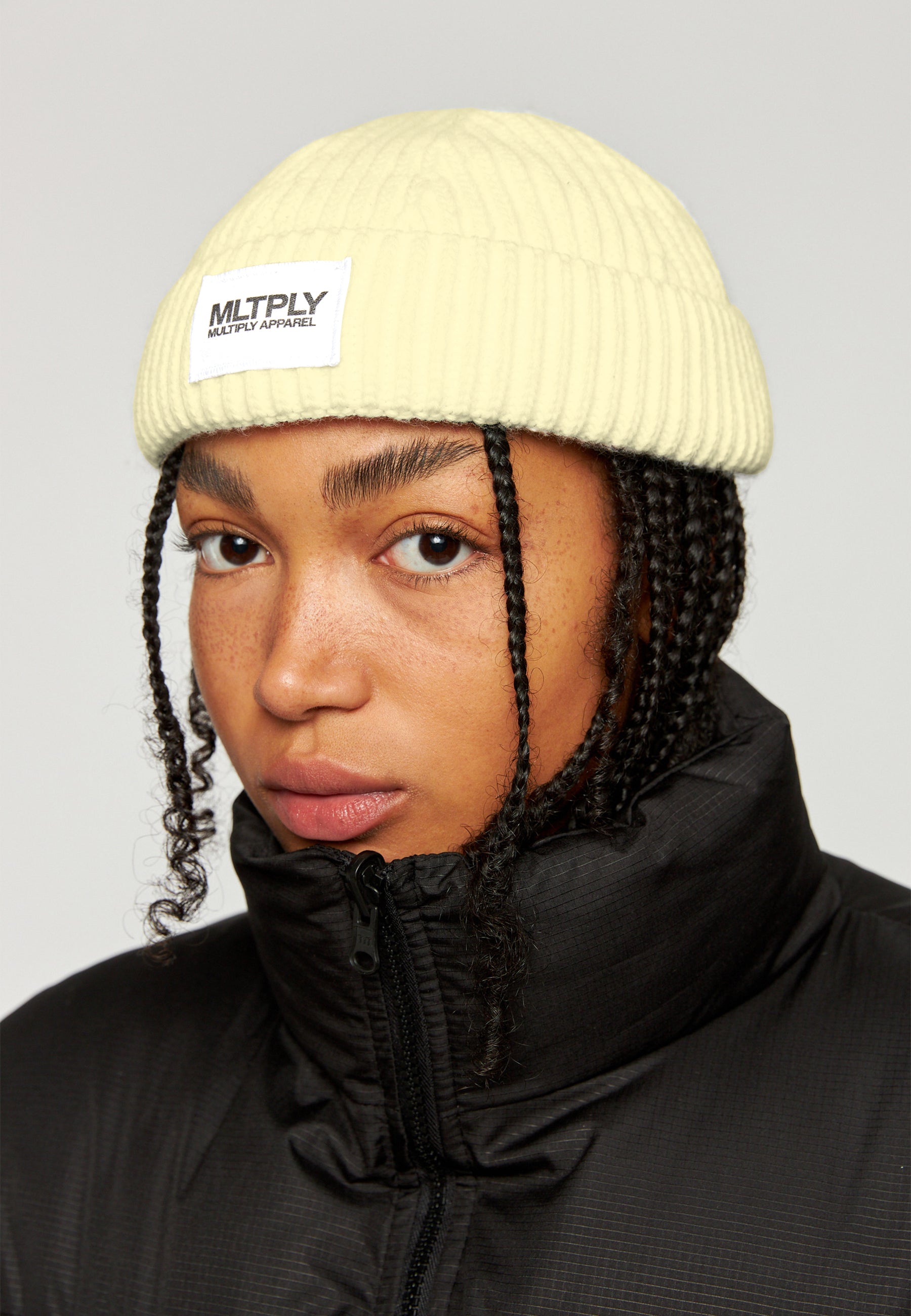 MLTPLY Cloud Dancer beanie